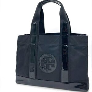 💫Tory Burch: Ella Nylon- Patent Leather Tote Bag